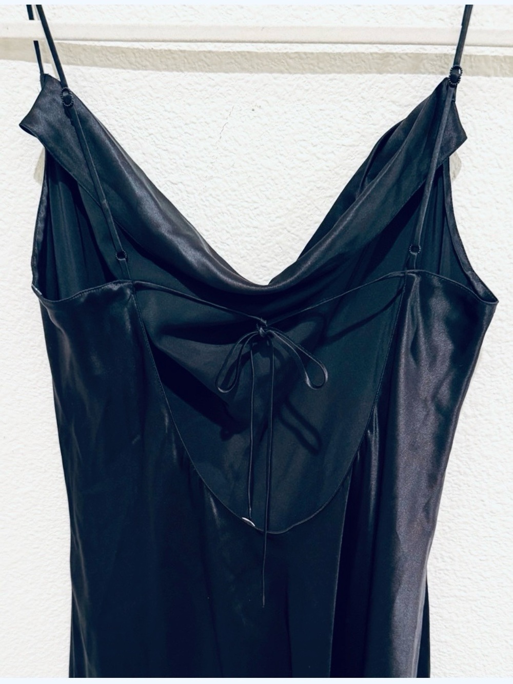 Vintage 90's Victoria's Secret 100% Silk black Maxi slip Chemise sexy slip dress - Picture 3 of 9